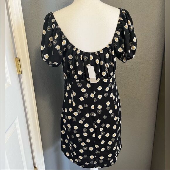 BP Ditsy Floral Tie Front Minidress - Picture 11 of 16